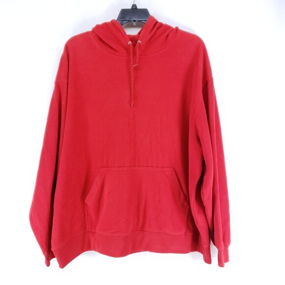 Athletech Hooded Fleece Sweatshirt Men's Size 3XL Red - Picture 1 of 7